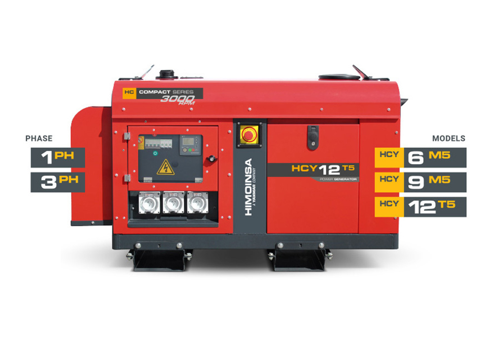 Yanmar HCY-6 M5 – 6 kVA Single Phase Diesel Generator